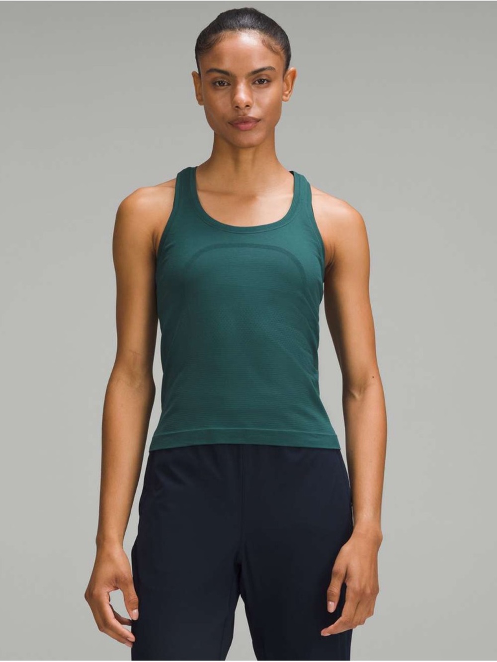 lululemon athletica Forest Green Racerback Tank Top